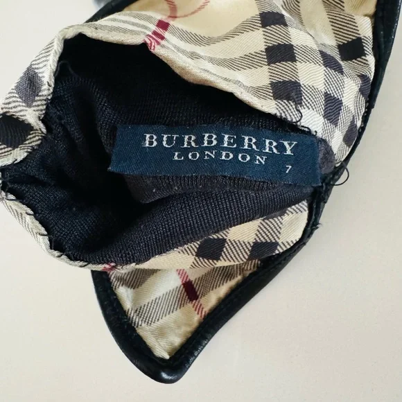 Burberry London Leather Gloves - Picture 3 of 5